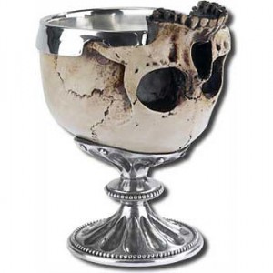 Skull drinking goblet that Joey was talking about on our sailboat.