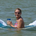 Sailing Travel Blog: Roxanne floating in Pensacola Beach FL.