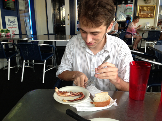 Tyler Eating Octopus